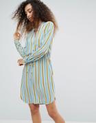Mbym Stripe Shirt Dress - Multi