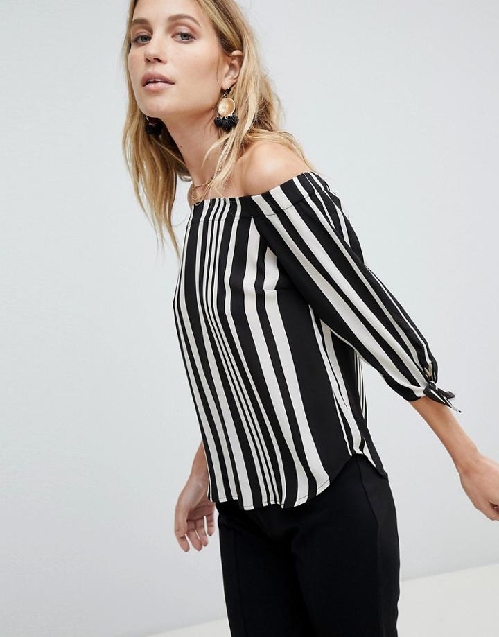 Oasis Stripe Bardot Top - Multi