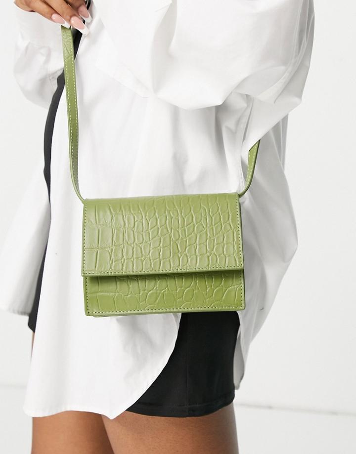 Whistles Suri Mini Cross Body Bag In Green