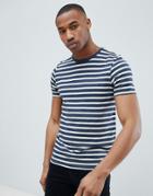 Jack & Jones Essentials Stripe T-shirt - Navy