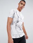 New Look T-shirt With Smoke Print In White - White