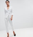 Prettylittlething Striped Tailored Pants Two-piece - Multi