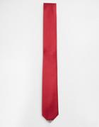 Noose & Monkey Tie With Metal Tips - Red