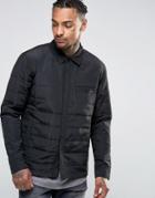 Nicce London Quilted Over Shirt - Black