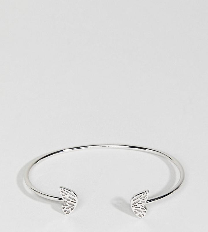 Olivia Burton Butterfly Wing Bangle - Silver