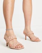 Office Madina Stilletto Mule Heeled Sandals In Beige-neutral