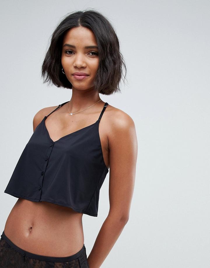 Lepel London Alex Lace Back Camisole - Black