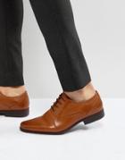 Asos Oxford Shoes In Tan Faux Leather - Tan