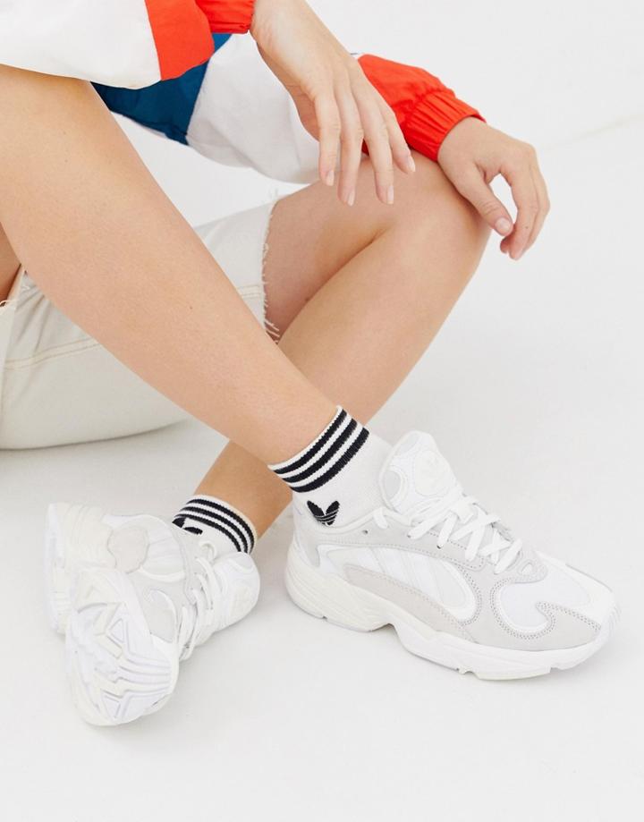 Adidas Originals Yung'1 Sneakers In Off White - White