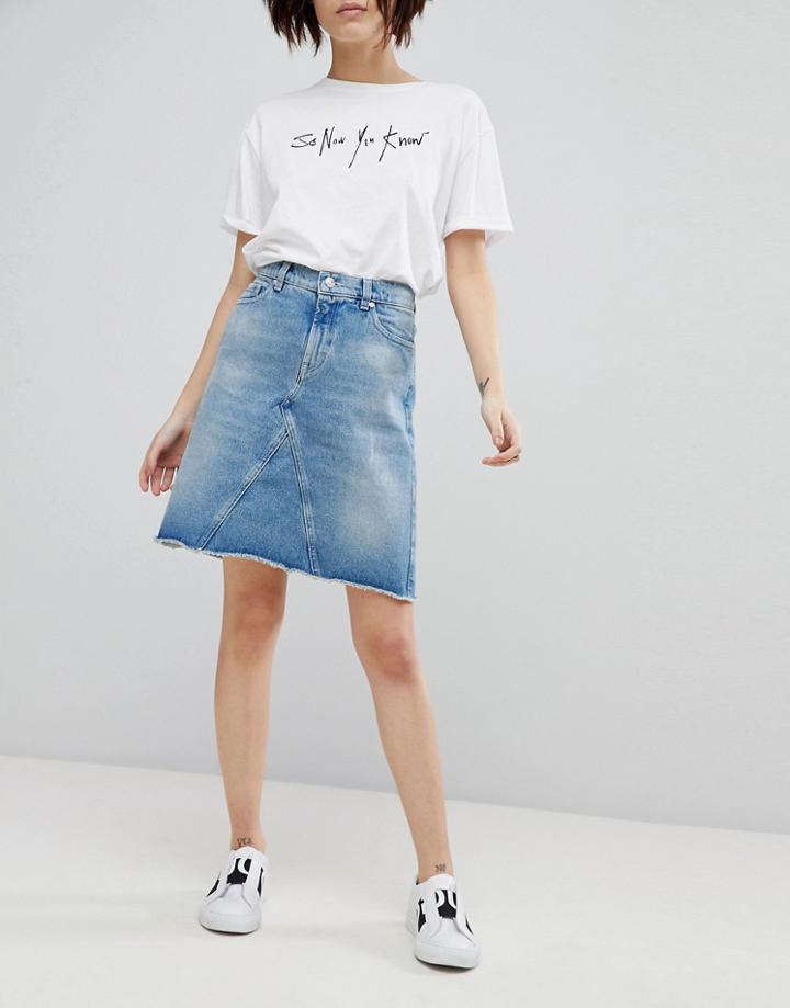 Hugo 90's Denim Mini Skirt - Blue