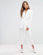 New Look Tie Front Culotte Pants - White