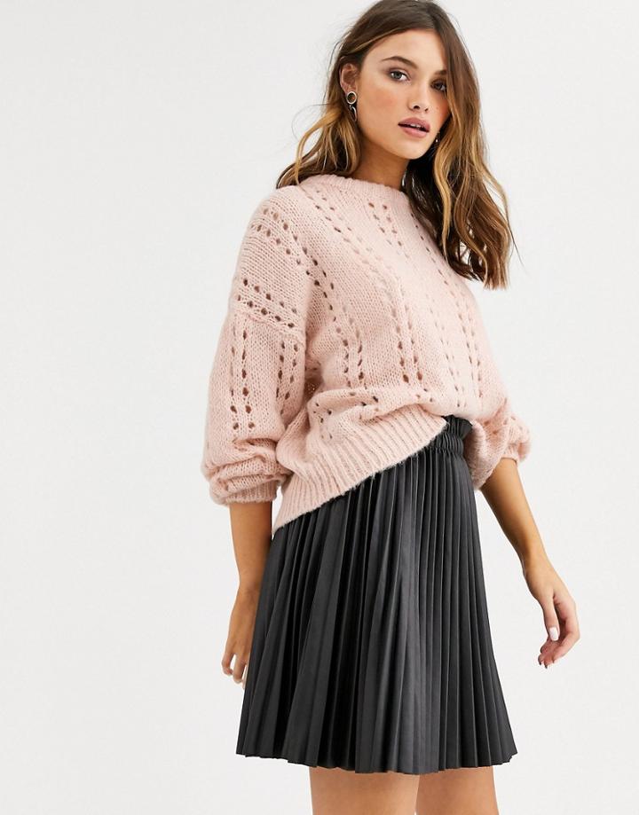 Vila Open Stitch Sweater
