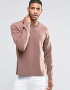 Asos Sweater With Burst Seams - Pink