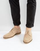 Zign Suede Desert Shoes In Stone - Stone