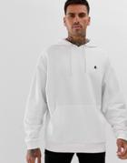 Asos Design Oversized Hoodie In White With Triangle - White