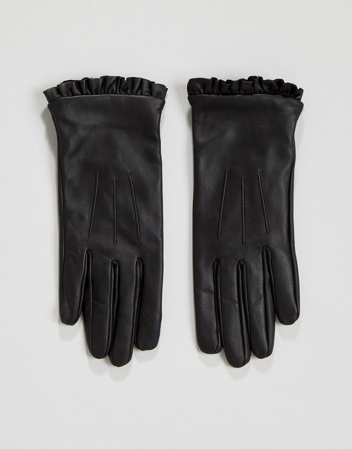 Oasis Ruffle Glove - Black