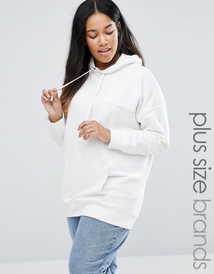 New Look Plus Oversized Hoodie - Cream
