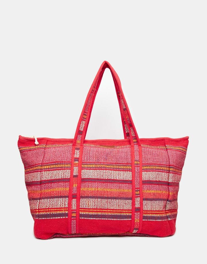 Billabong Summers Tomorrow Oversized Beach Bag - Festival Fuchsia