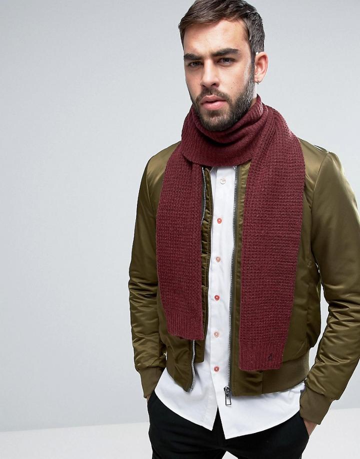 Original Penguin Twisted Yarn Scarf - Gray