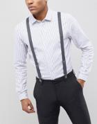 Peter Werth Gray Spot Suspenders - Gray