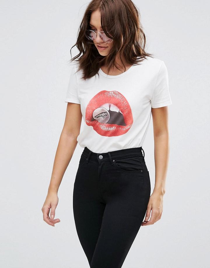 Wrangler Lips T-shirt - White