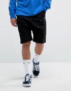 Bershka Drop Crotch Skater Shorts In Black - Black