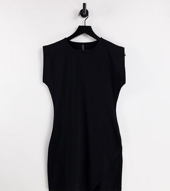 Asyou Sleeveless Dress With Split In Black