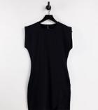 Asyou Sleeveless Dress With Split In Black