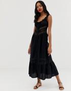 Rahi Topanga Lace Midi Dress-black