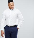 Farah Plus Classic Shirt In Slim Fit With Stretch - White