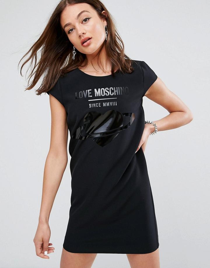 Love Moschino Neptune Tee Dress - Black