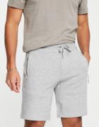 Armani Exchange Jersey Shorts With Back Logo In Gray