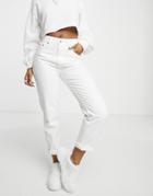 Pull & Bear Mom Jeans In White