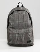 New Look Backpack In Brown Check - Brown