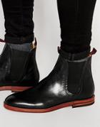 Hudson London Tamper Leather Chelsea Boots - Black