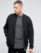 Cheap Monday Appeal Sweat Tuxedo Jersey Bomber - Black