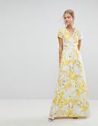 Max & Co Floral Maxi Dress - White