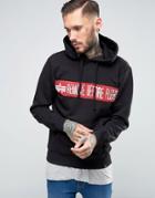 Alpha Industries Hoodie With Rbf Logo In Black - Black