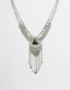 Asos Badlands Collar Necklace - Silver