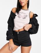 Miss Selfridge Steffi High Waist Shorts In Black