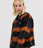 One Above Another Oversized Jacket In Tie Dye Denim Two-piece-multi