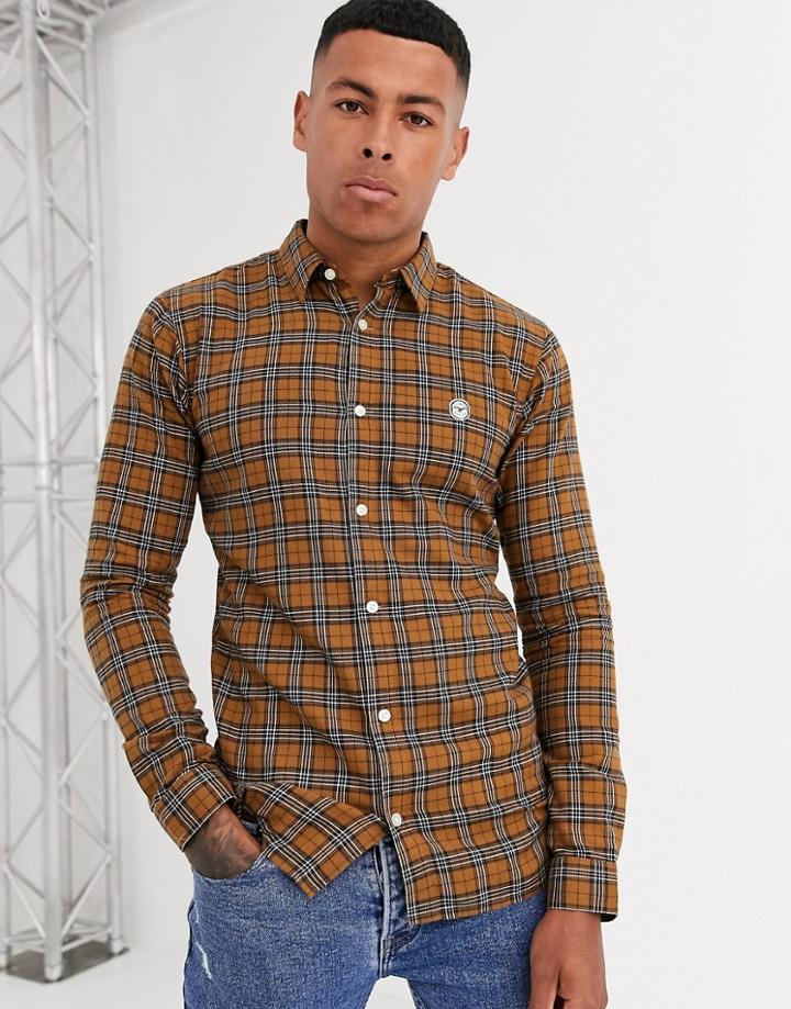 Le Breve Slim Fit Checked Shirt-yellow