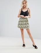 Rage Zig Zag Skirt - Yellow