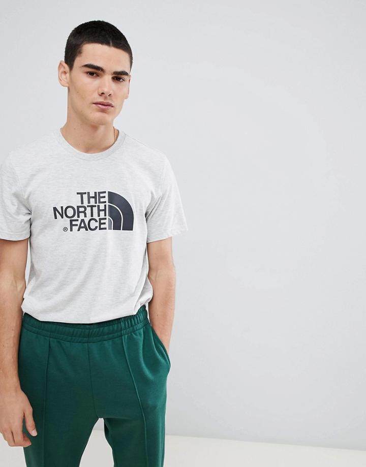 The North Face Easy T-shirt In Oat Gray - Gray