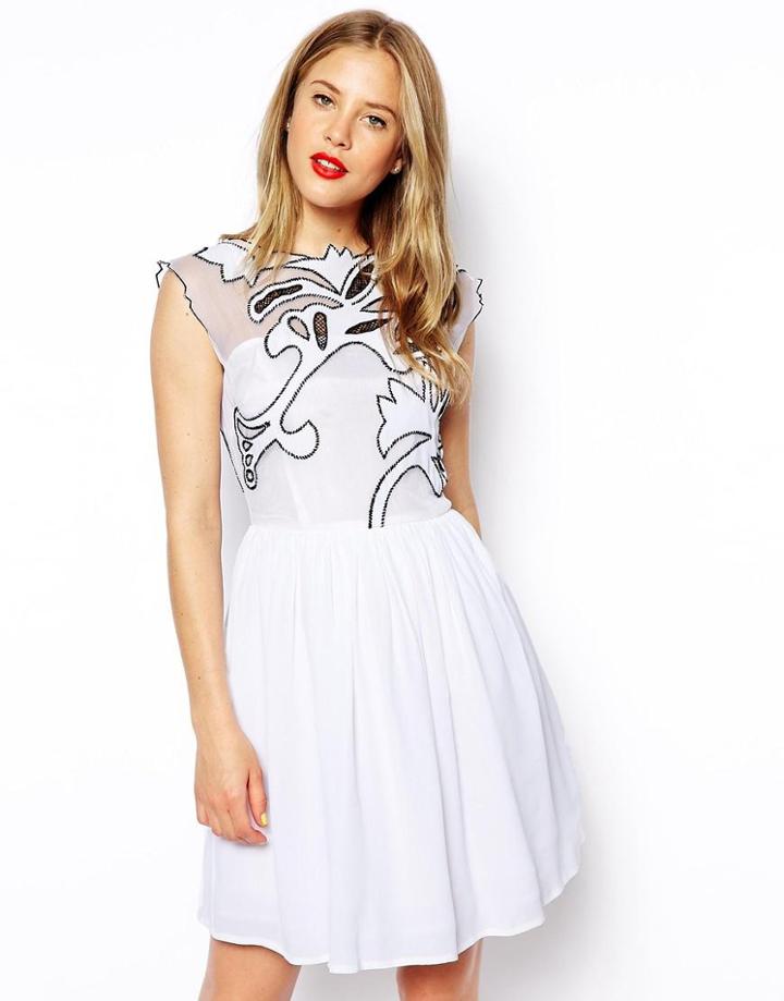 Asos Gothic Prom Dress - Mono