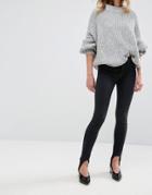 Pull & Bear Stirrup Skinny Jeans - Black