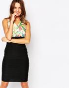 Amy Childs Mimi Bandage Dress With Floral Top - Multi
