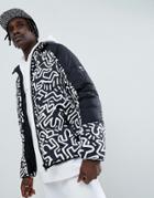 Element X Keith Haring Reversible Puffer Jacket In Black