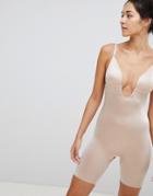 Spanx Suit Your Fancy Low Back Mid Thigh Smoothing Body-beige