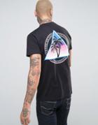 Friend Or Faux Pyramid Back Print T-shirt - Navy